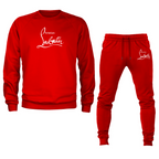 Men's Christian Louboutin Crewneck Sweatshirt Joggers Suit