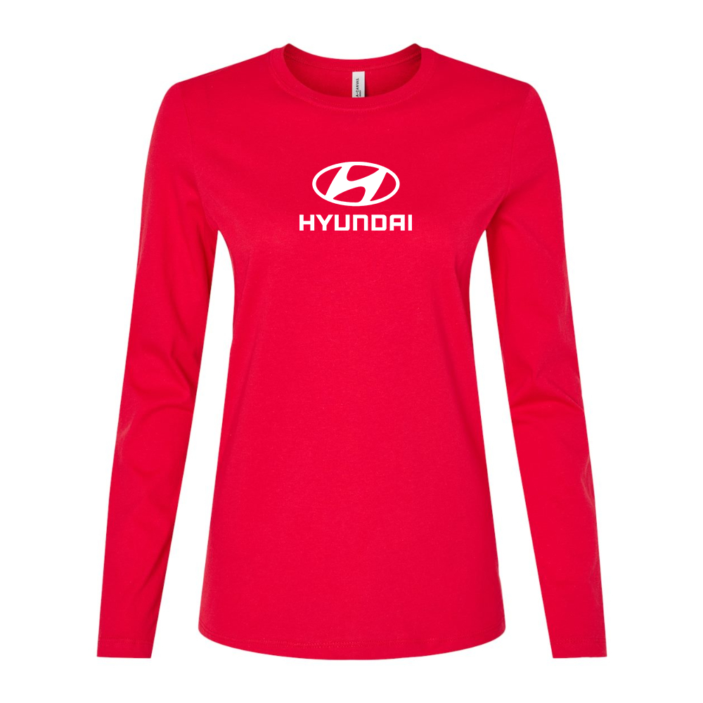 Women's Hyundai Car Long Sleeve T-Shirt