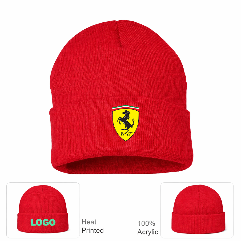 Ferrari Motorsport  Car Beanie Hat