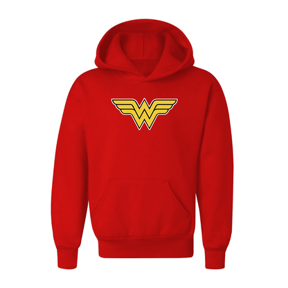 Youth Kids Wonder Woman Superhero Pullover Hoodie