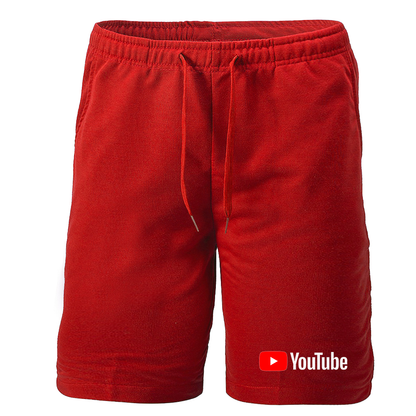 Men's YouTube Social Video Steaming Athletic Fleece Shorts