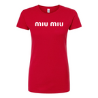 Women's Miu Miu Round Neck T-Shirt