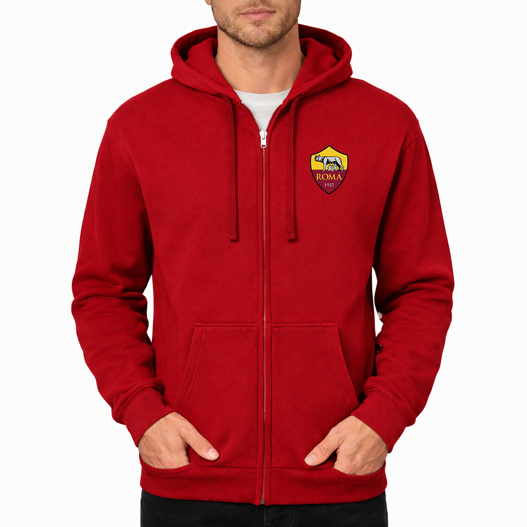 Men's AS Roma FC Zipper Hoodie