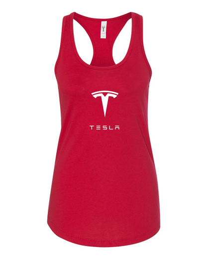 Women's Tesla Motorsports Car Racerback Tank Top