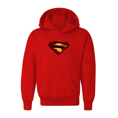 Youth Kids Superman Superhero Pullover Hoodie