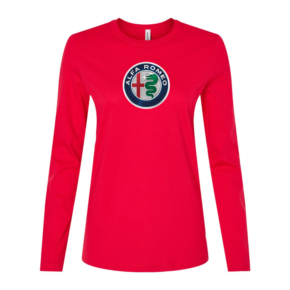 Women's Alfa Romeo Car Long Sleeve T-Shirt