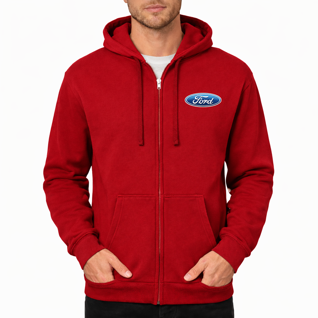 Men's Ford Car Zipper Hoodie