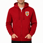 Men's Romania National Soccer Team Zipper Hoodie
