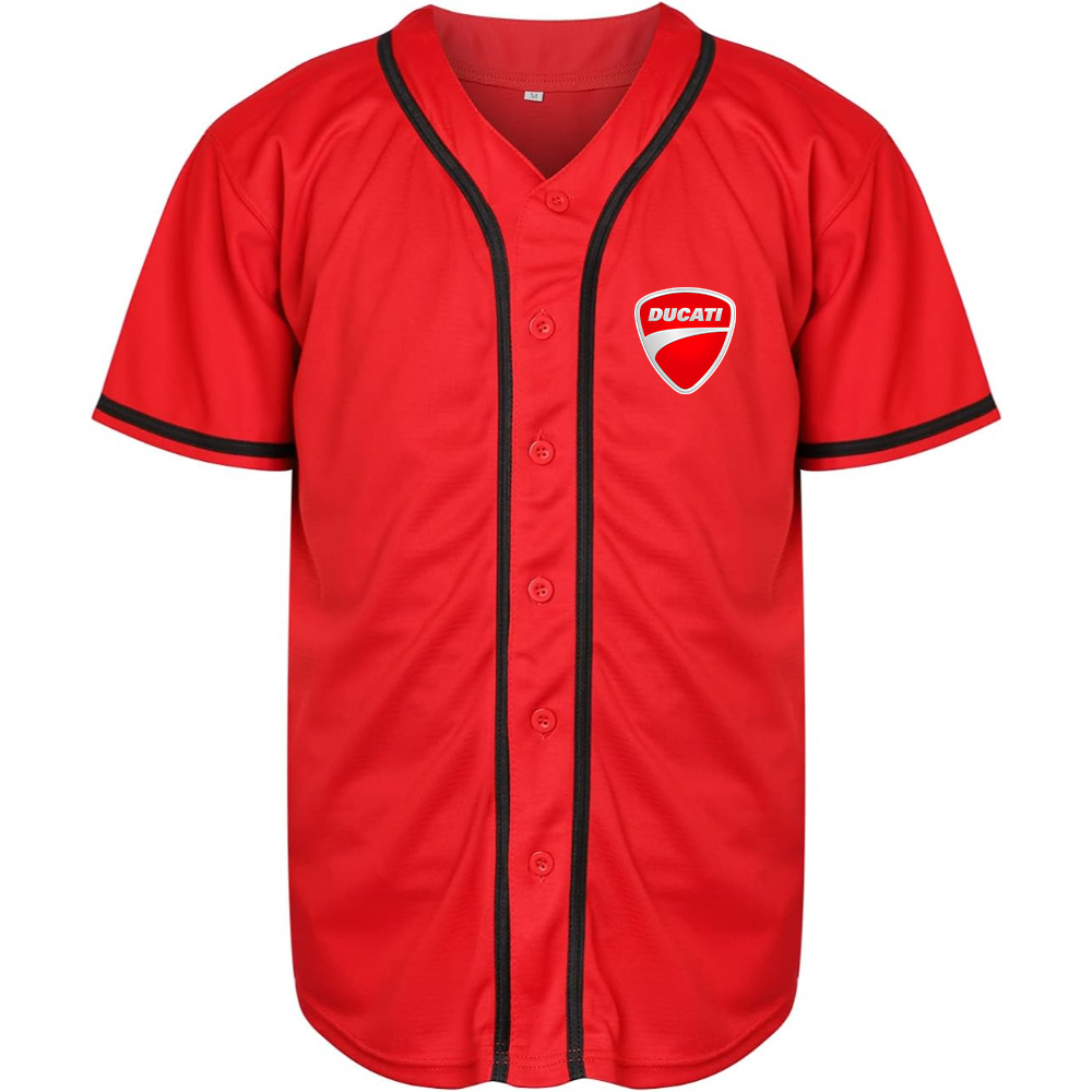 Men’s Ducati Motorcycle Baseball Jersey