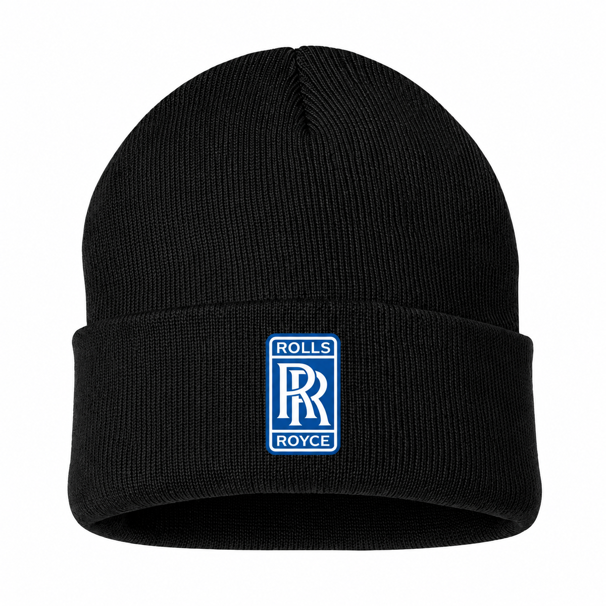 Men's Rolls Royce Beanie Hat — Black — clean front main