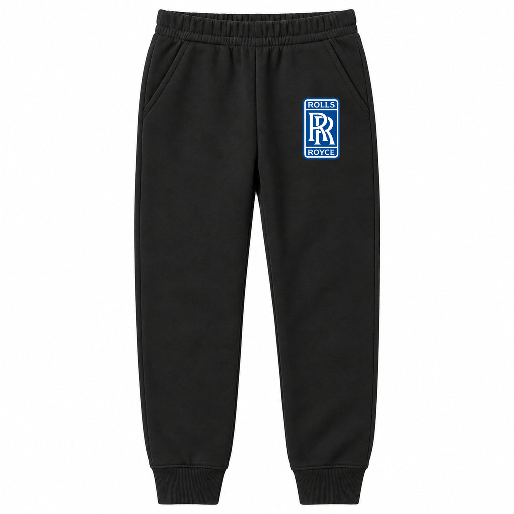 Rolls Royce youth jogger sweatpants in Black, Youth Large ages 10–12