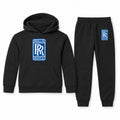 Rolls Royce youth hoodie jogger set, Black, Youth Large ages 10–12