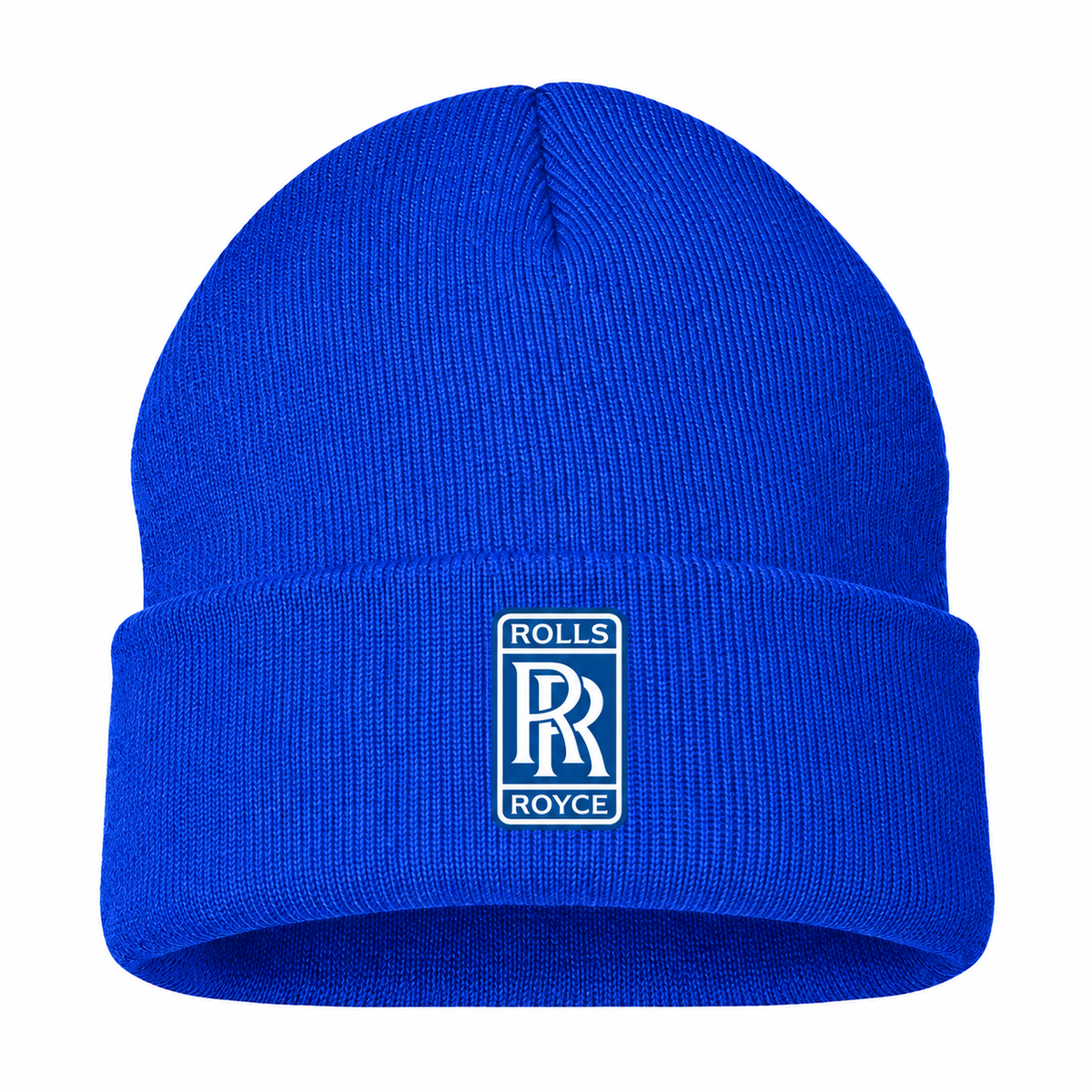Men's Rolls Royce Beanie Hat — Blue — clean front main