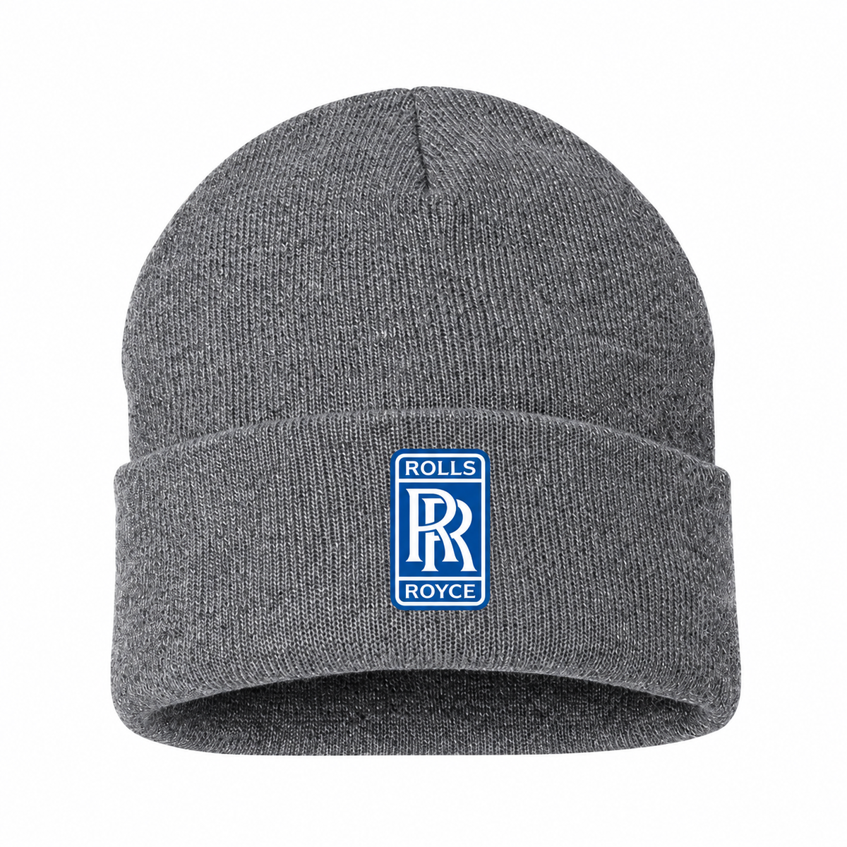 Men's Rolls Royce Beanie Hat — Gray — clean front main
