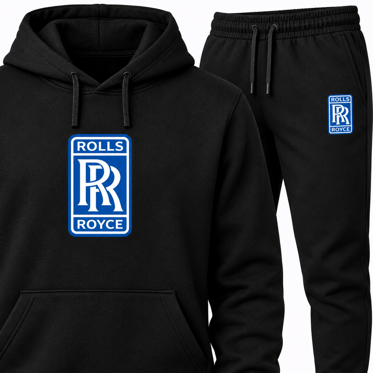 Rolls Royce hoodie joggers | Color: Black | Image 3