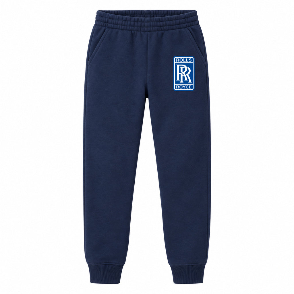 Rolls Royce youth jogger sweatpants in Navy Blue, Youth Large ages 10–12