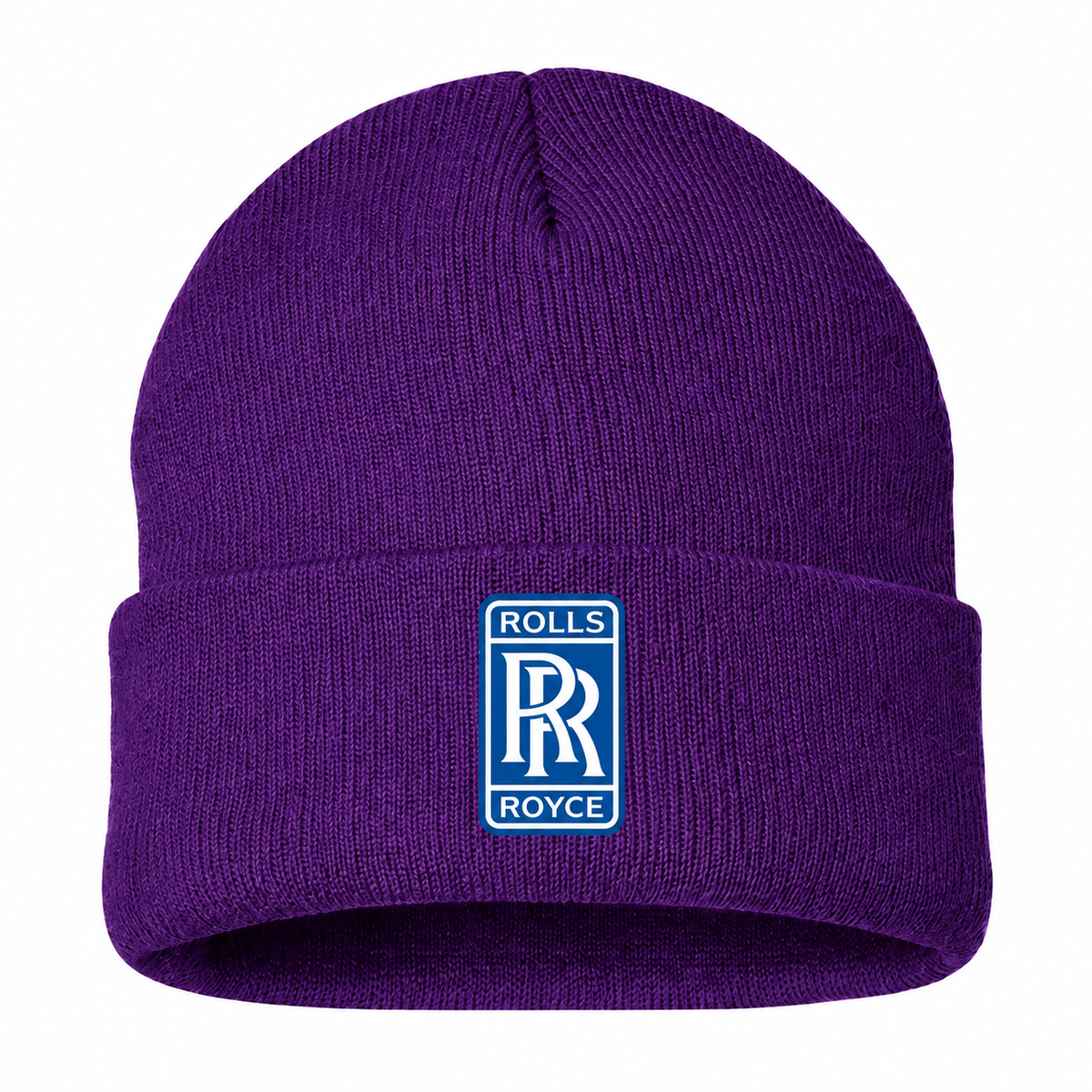 Men's Rolls Royce Beanie Hat — Purple — clean front main