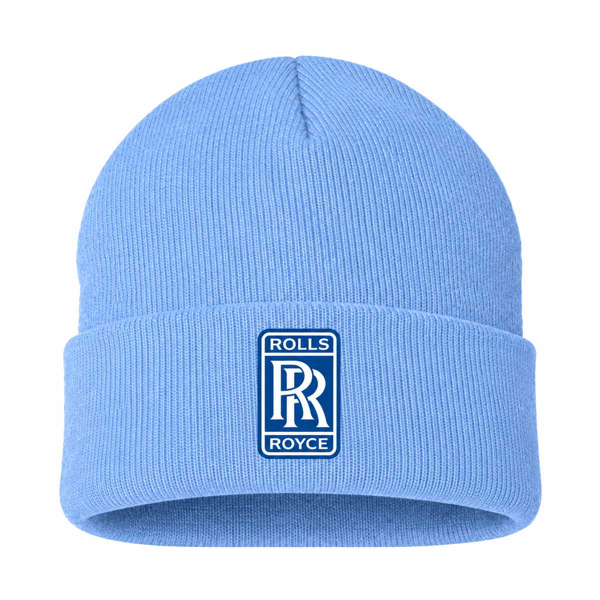 Men's Rolls Royce Beanie Hat — Sky Blue — clean front main