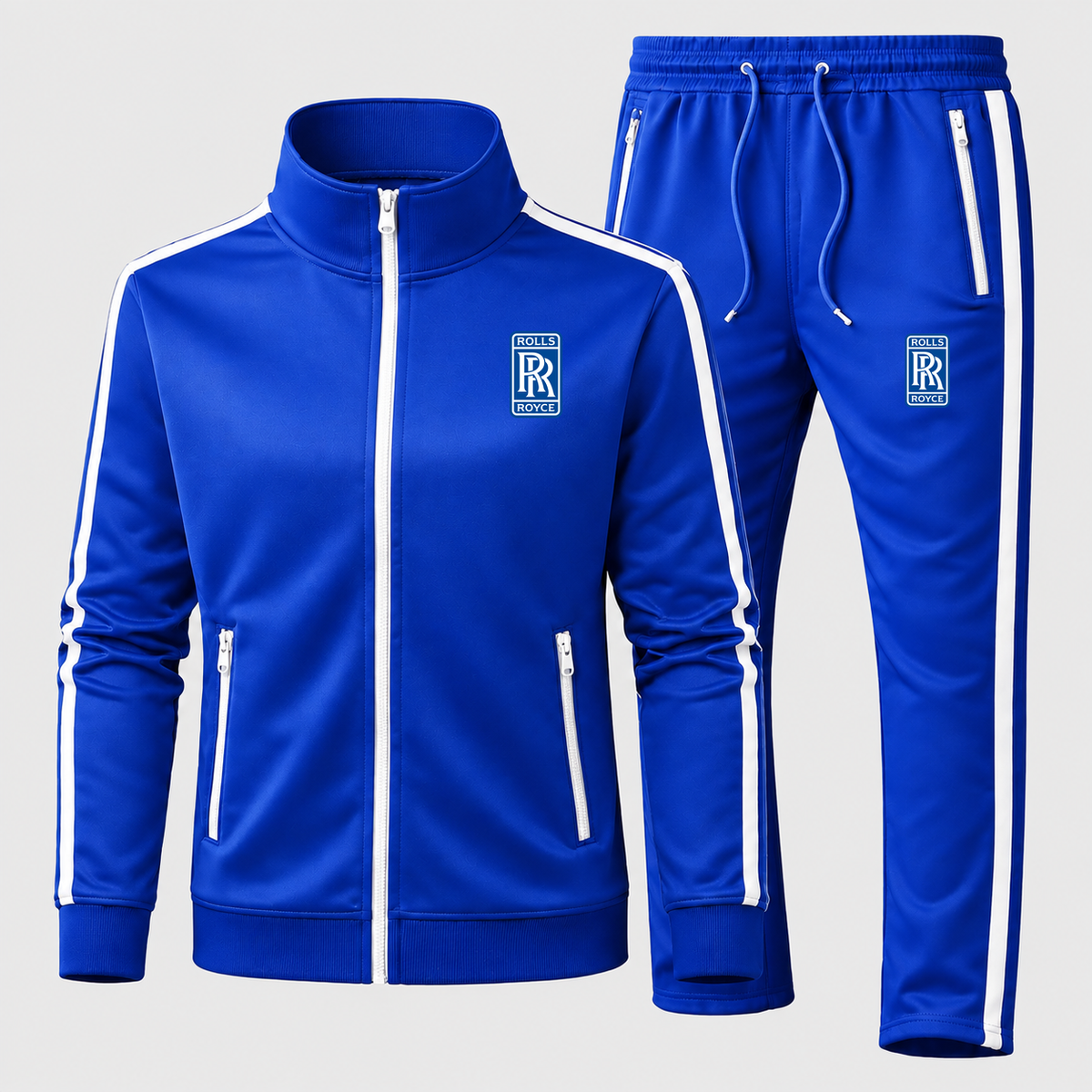 Men's Rolls Royce Car Dri-Fit TrackSuit | Color: Blue | Current garment, original Drive artwork