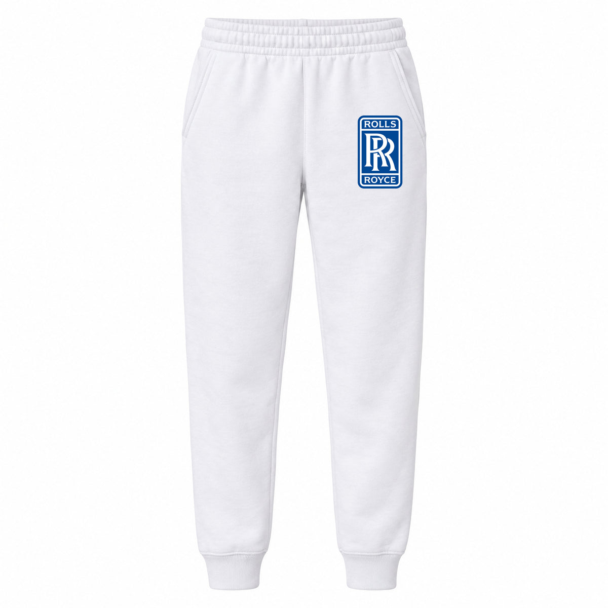 Rolls Royce youth jogger sweatpants in White, Youth Large ages 10–12