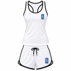 Women's Rolls Royce tanktop and shorts set White front