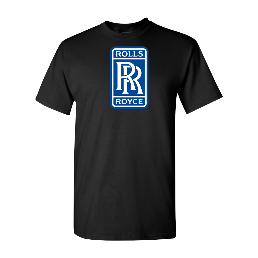Youth Kids Rolls Royce Car Cotton T-Shirt | Color: Black | Main