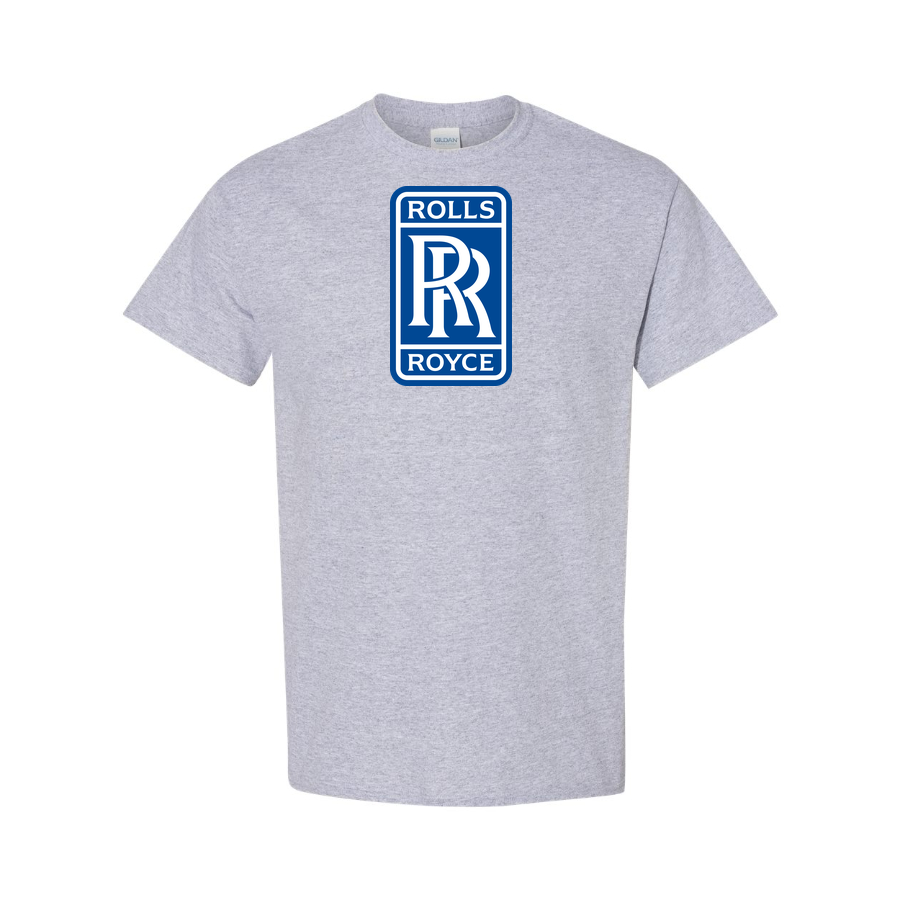 Youth Kids Rolls Royce Car Cotton T-Shirt | Color: Grey | Main