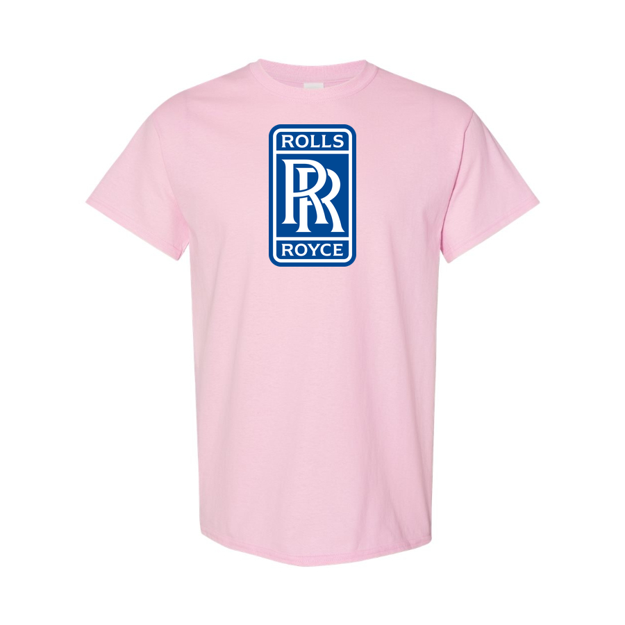 Youth Kids Rolls Royce Car Cotton T-Shirt | Color: Pink | Main