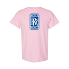 Youth Kids Rolls Royce Car Cotton T-Shirt | Color: Pink | Main
