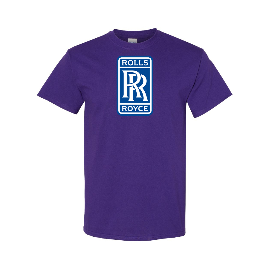 Youth Kids Rolls Royce Car Cotton T-Shirt | Color: Purple | Main