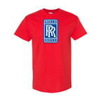 Youth Kids Rolls Royce Car Cotton T-Shirt | Color: Red | Main