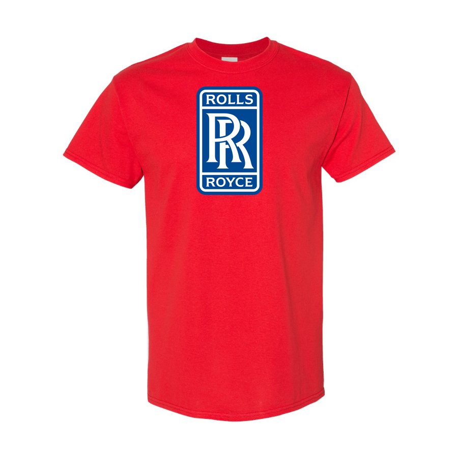 Youth Kids Rolls Royce Car Cotton T-Shirt | Color: Red | Main