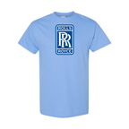 Youth Kids Rolls Royce Car Cotton T-Shirt | Color: Sky Blue | Main