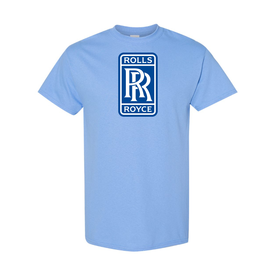Youth Kids Rolls Royce Car Cotton T-Shirt | Color: Sky Blue | Main