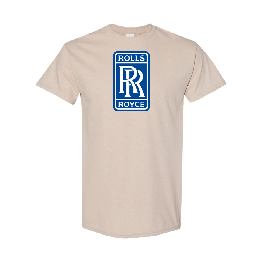 Youth Kids Rolls Royce Car Cotton T-Shirt | Color: Tan | Main