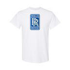 Youth Kids Rolls Royce Car Cotton T-Shirt | Color: White | Main
