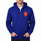 Men's Spain Red Logo National Soccer Team Zipper Hoodie