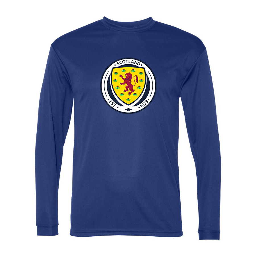 Men’s  Scotland National Soccer Team  - C2 Sport - Performance Long Sleeve T-Shirt - 5104