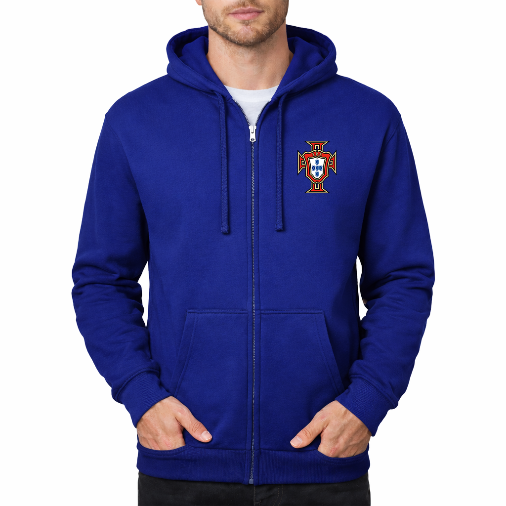 Men's Portugal National Soccer Team Zipper Hoodie