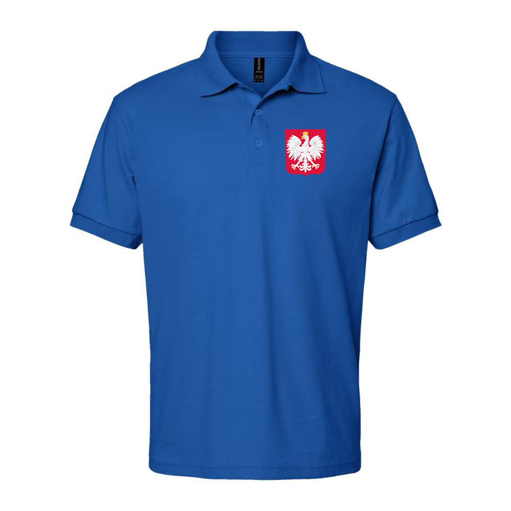 Men's Poland National Soccer Team Dry Blend Polo
