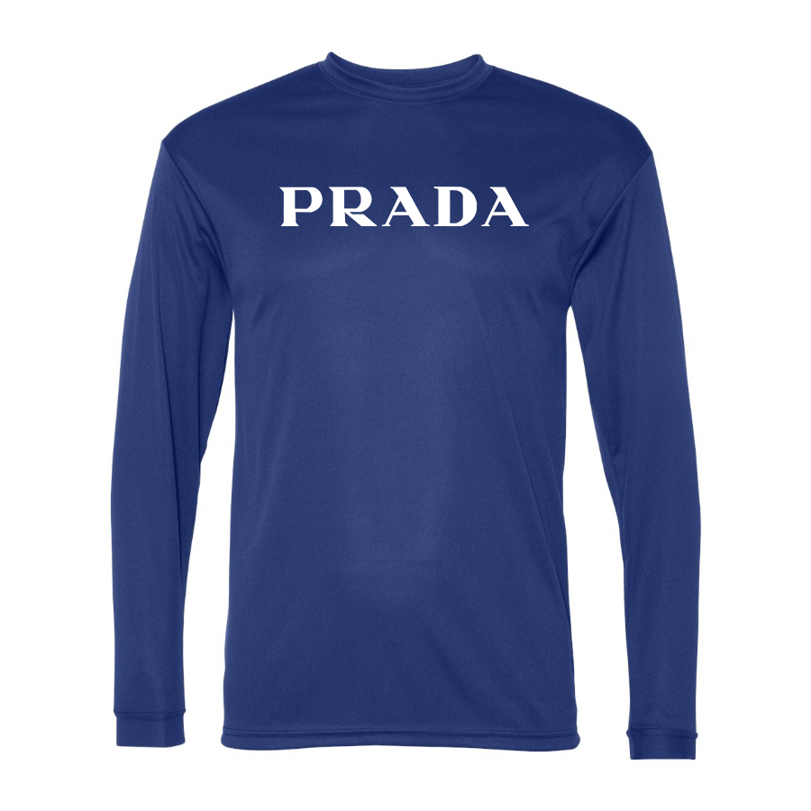 Men's Prada Polyester Long Sleeve T-Shirt
