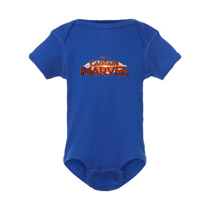 Captain Marvel Superhero  Baby Romper Onesie