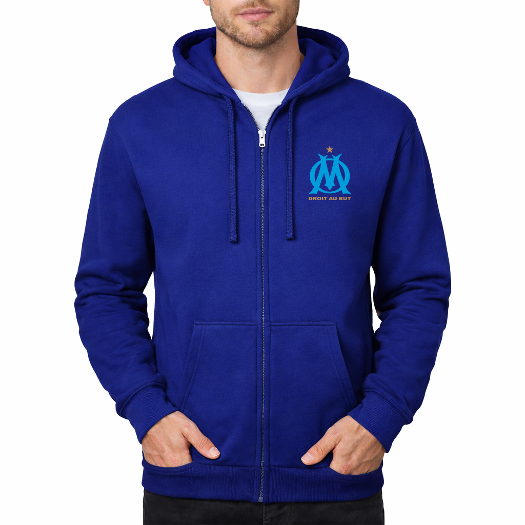 Men's Olympique de Marseille FC Zipper Hoodie
