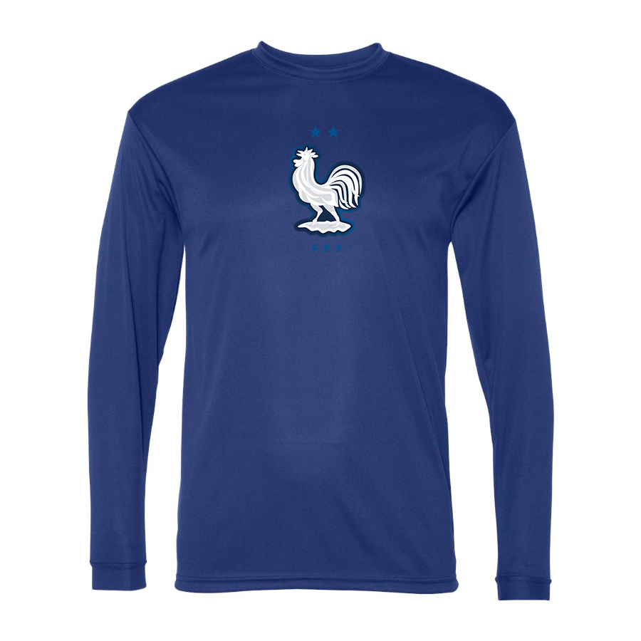 Men’s France National Soccer Team - C2 Sport - Performance Long Sleeve T-Shirt - 5104