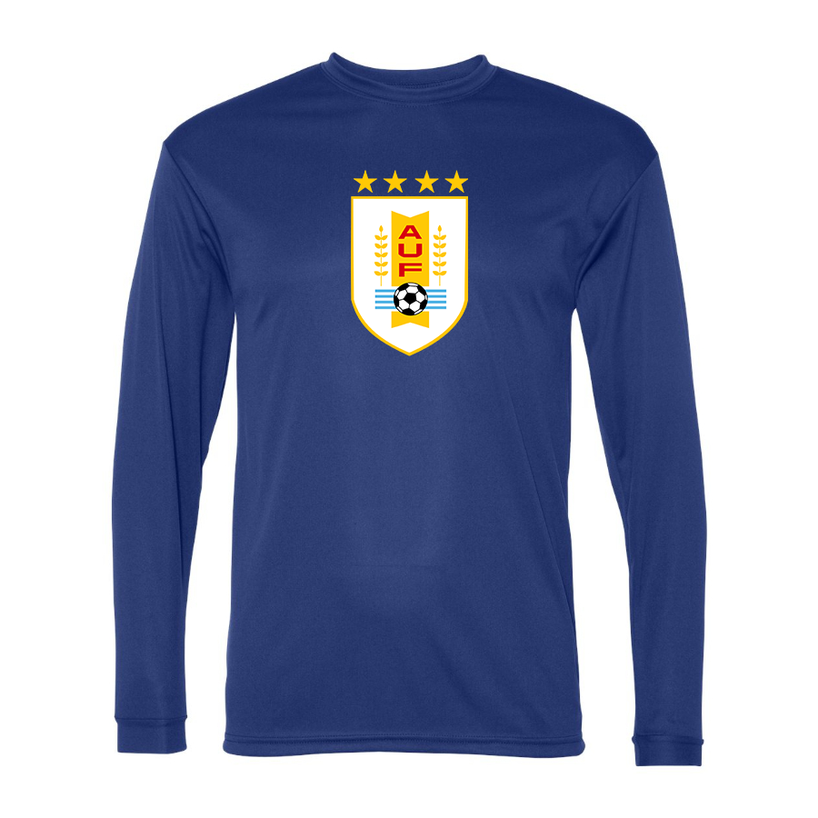 Men’s Uruguay National Soccer Team  - C2 Sport - Performance Long Sleeve T-Shirt - 5104