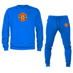 Men’s Manchester United Soccer Soccer Logo Crewneck Sweatshirt Joggers Suit
