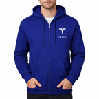 Men’s Tesla Motorsports Car Zipper Hoodie