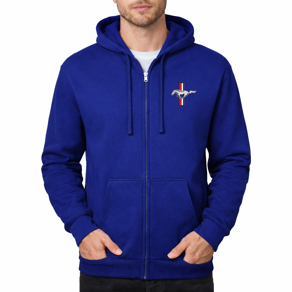 Men's Ford Mustang New Car Zipper Hoodie