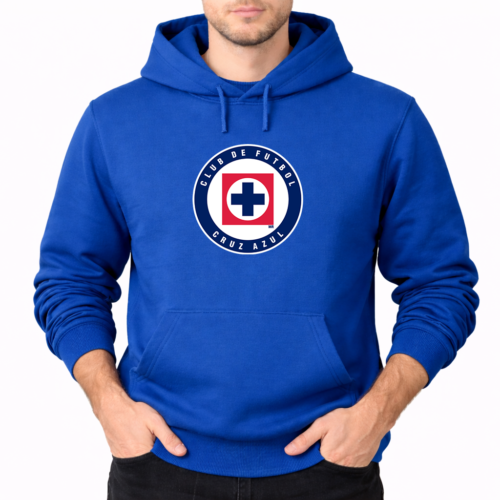 Men's Cruz Azul Football Club Pullover Hoodie