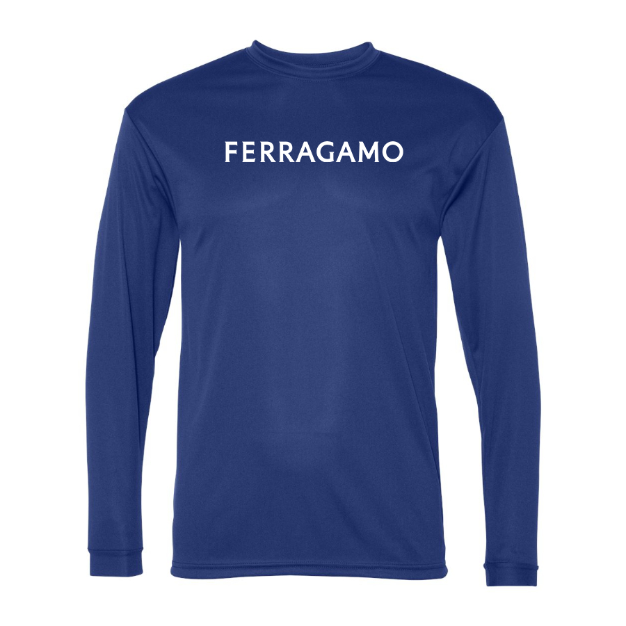 Men's Ferragamo Polyester Long Sleeve T-Shirt